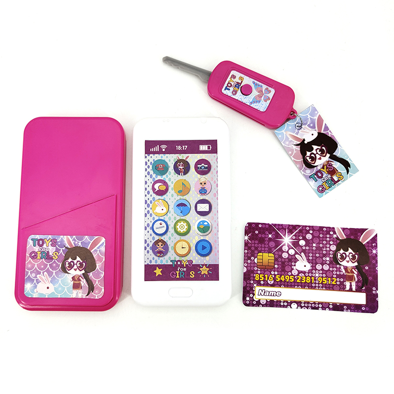 Cellphone and key play toy set