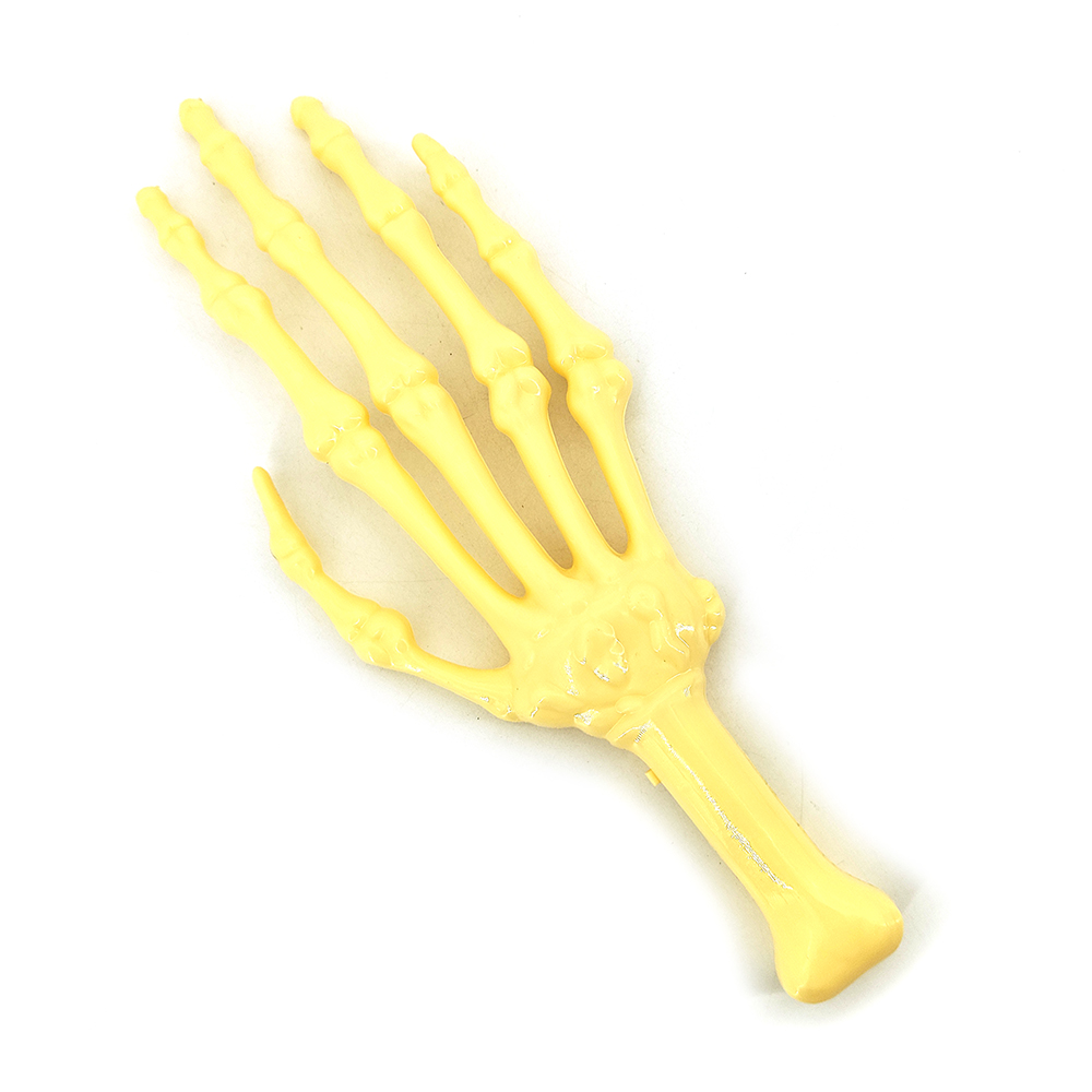 Glowing skull hand