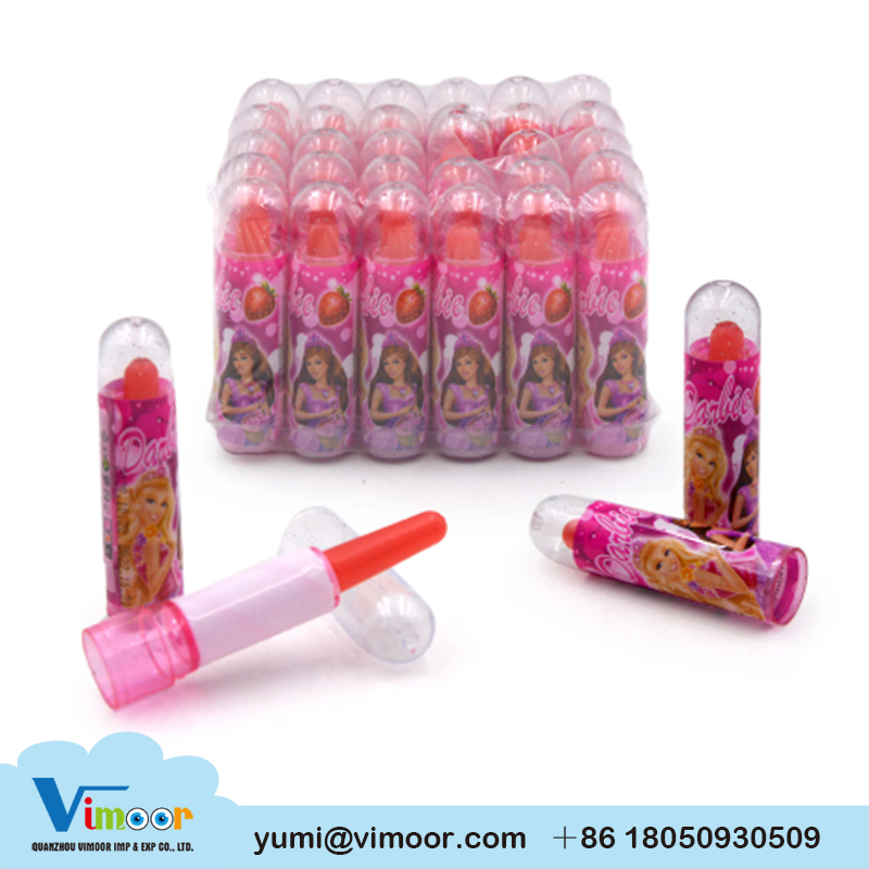 lipstick shape lollipop toy lipstick hard candy